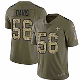 Nike Saints 56 DeMario Davis Olive Camo Salute To Service Limited Jersey Dzhi,baseball caps,new era cap wholesale,wholesale hats